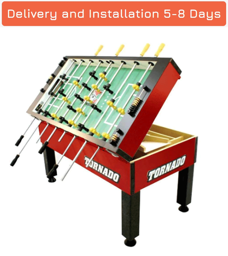 Tornado T3000 Foosball Table Home Edition Crimson Red