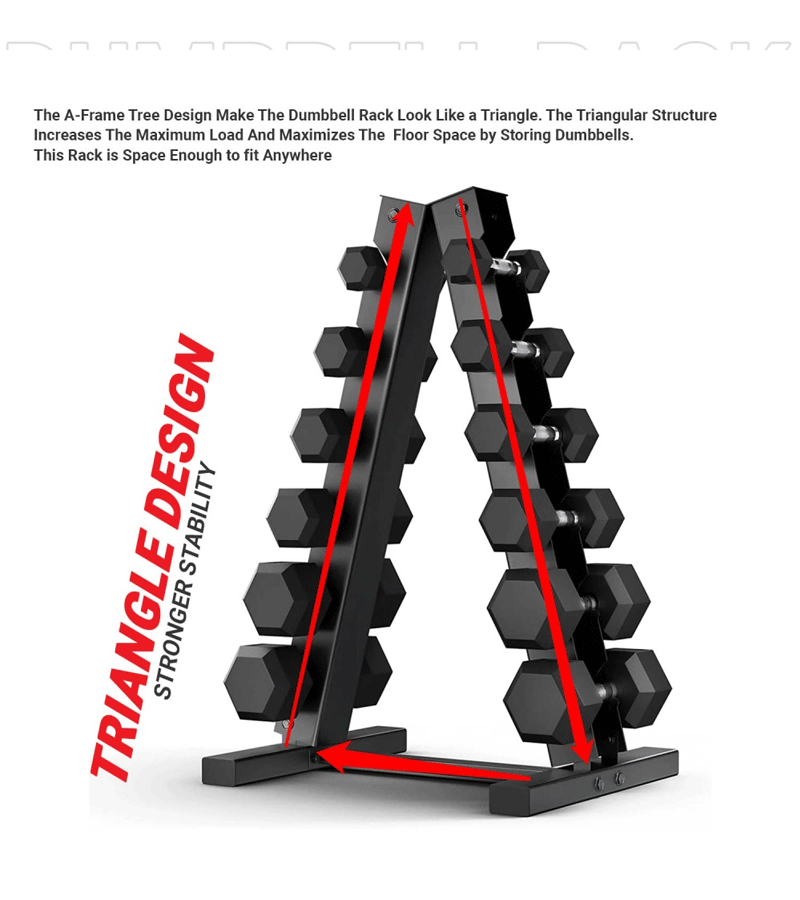 6-TIER DUMBBELL RACK