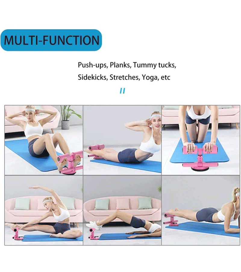 Sit Up Barbell Suction Floor Sports Rack, High-Quality Steel Material Thickened Ankle Support