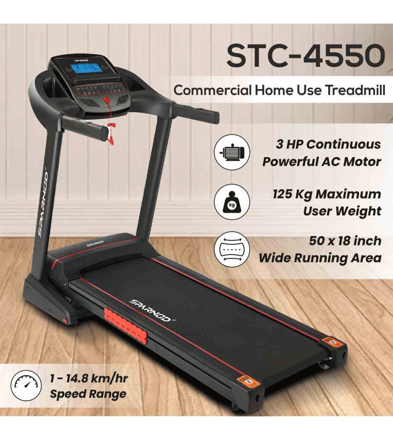 STC-4550 (3 HP AC MOTOR) HYDRAULIC LIFT & LOWERING ASSIST TREADMILL