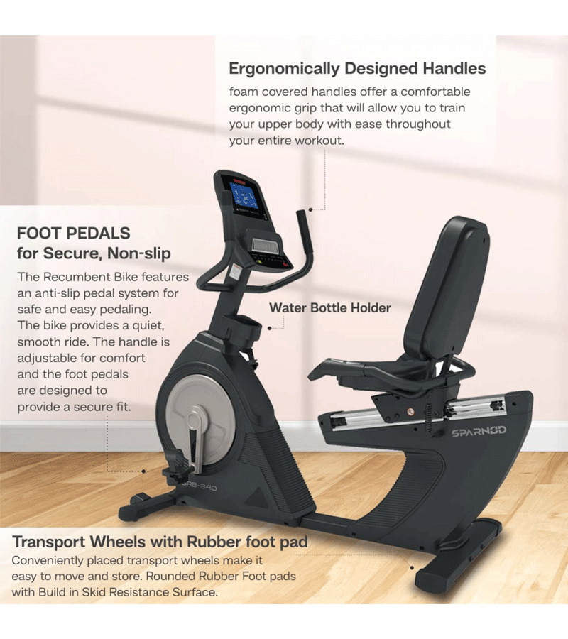 SRB-340 COMMERCIAL RECUMBENT BIKE