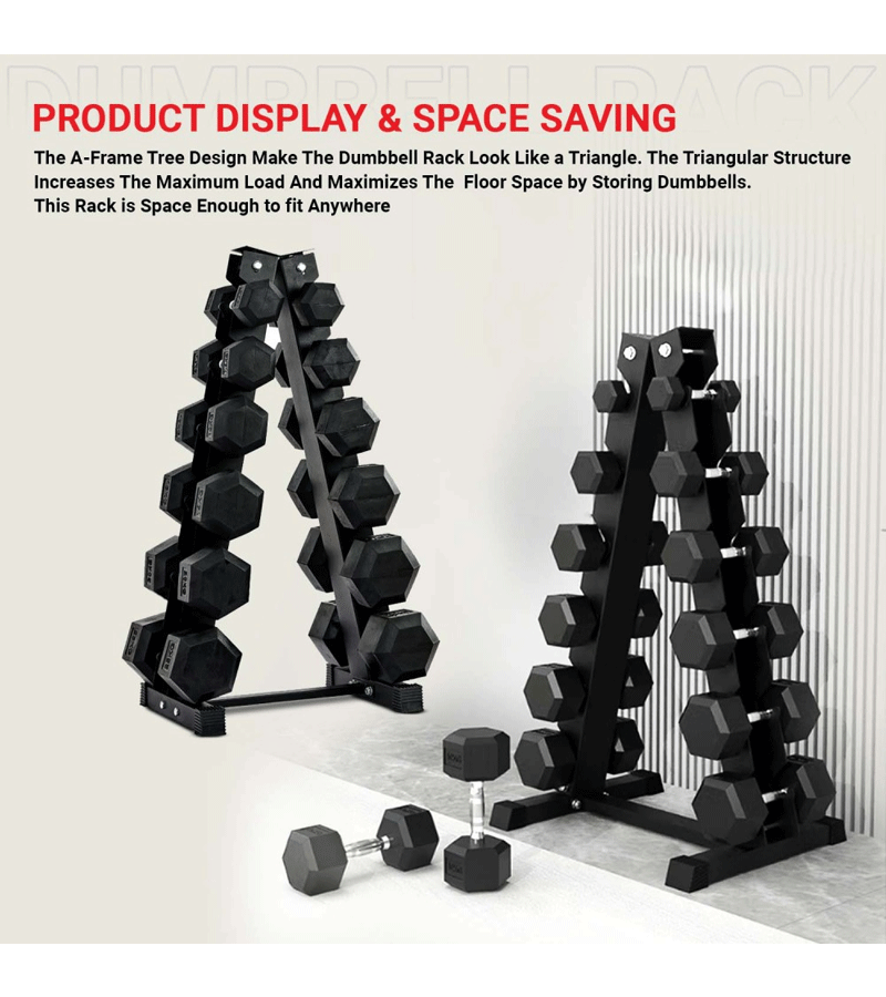 6-TIER DUMBBELL RACK