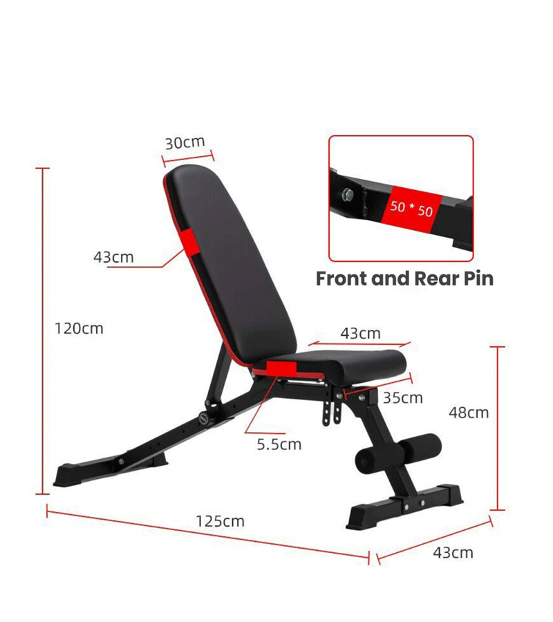 SWB-60 HEAVY DUTY MULTIFUNCTION WEIGHT BENCH / SEATED BENCH