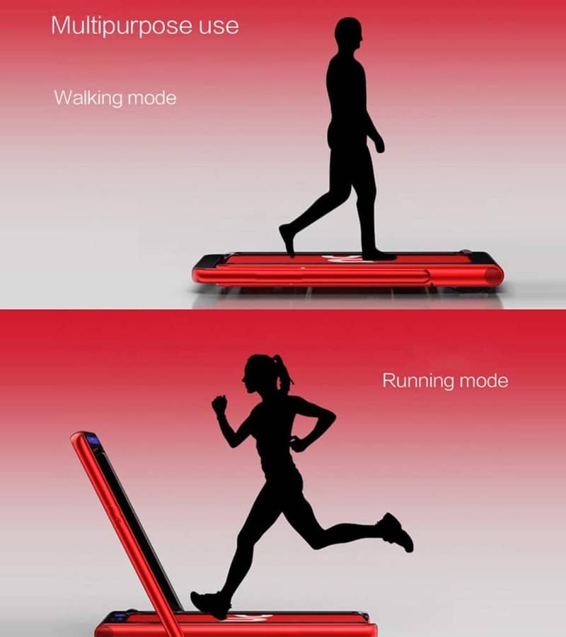 Walking Pad Treadmill 2 in1 Running Machine Under Treadmill Desk - RED